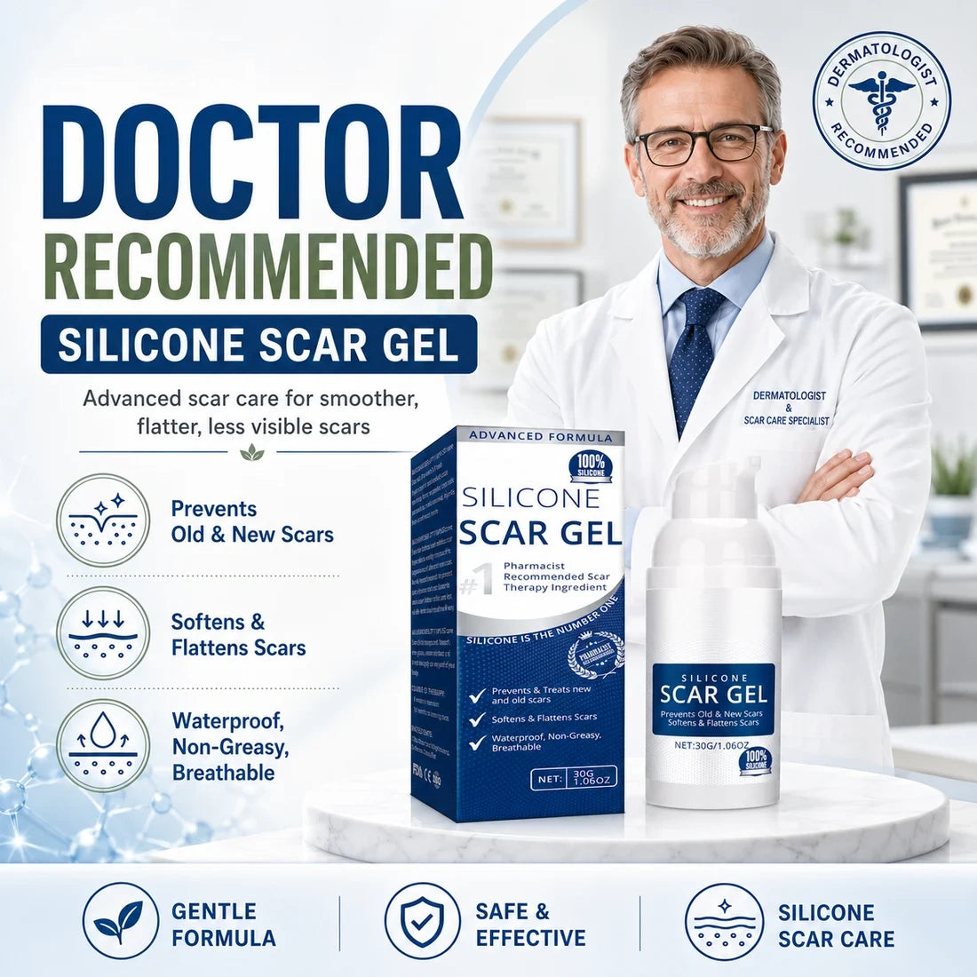 Silicone scar gel information