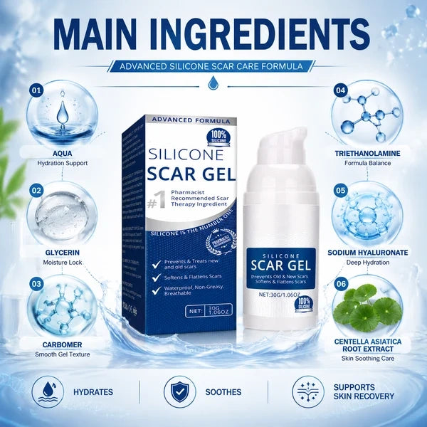 Silicone scar gel science
