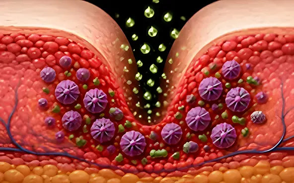 Targets rash-causing yeast and bacteria