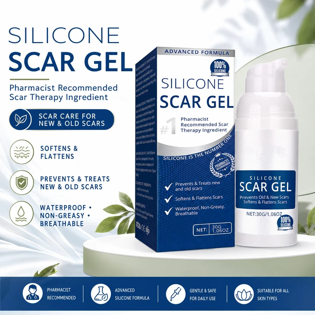 Silicone scar gel product information